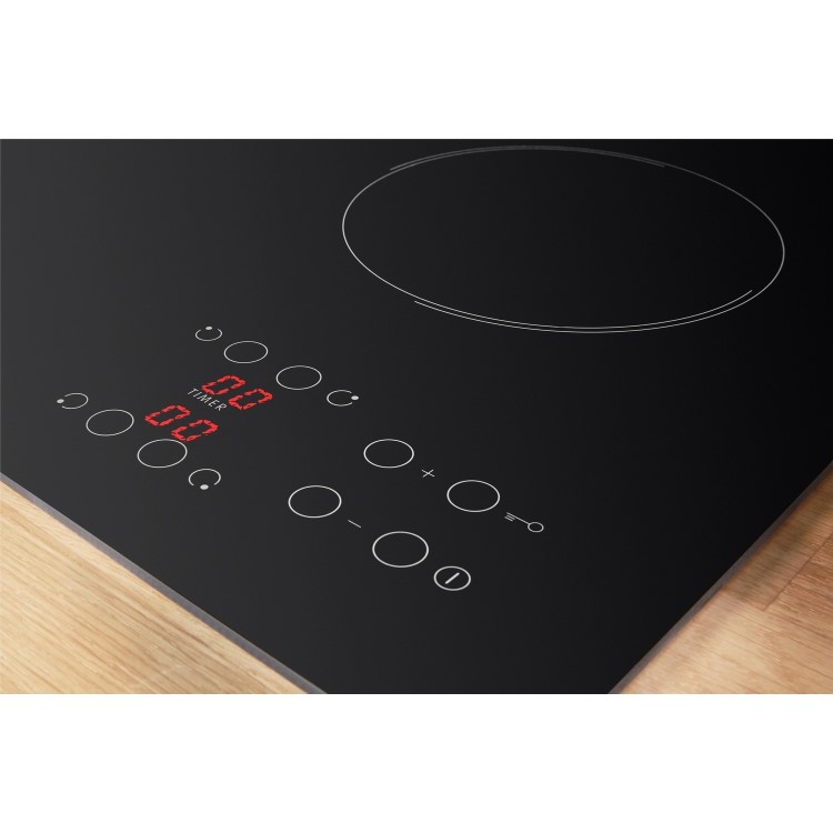 Refurbished Indesit RI261X 58cm Touch Control 4 Zone Ceramic Hob