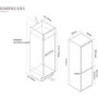 Caple 243 Litre 70/30 Frost Free Integrated Fridge Freezer