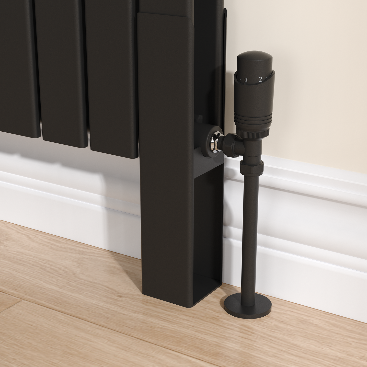 Riace Designer Radiator Feet Suitable Flat Double Panel Radiator