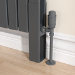 Riace Anthracite Designer Radiator Feet -Suitable for Flat Double Panel Radiator