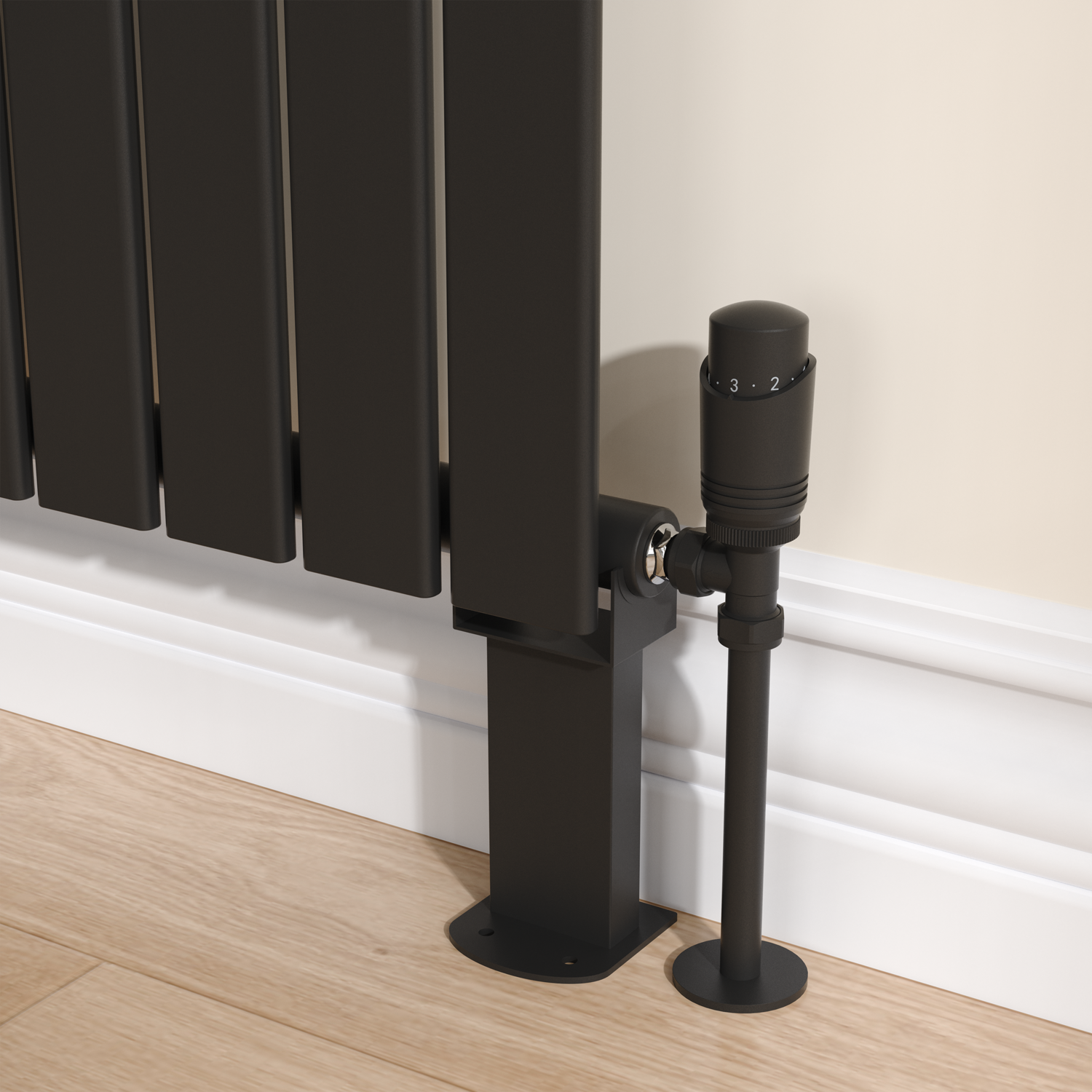 Designer Radiator Feet Suitable Single Double Panel Radiator