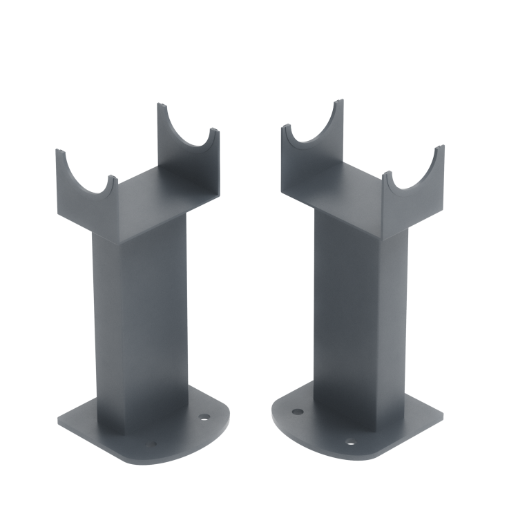 Riace Anthracite Designer Radiator Feet -Suitable for Single and Double Panel Radiator