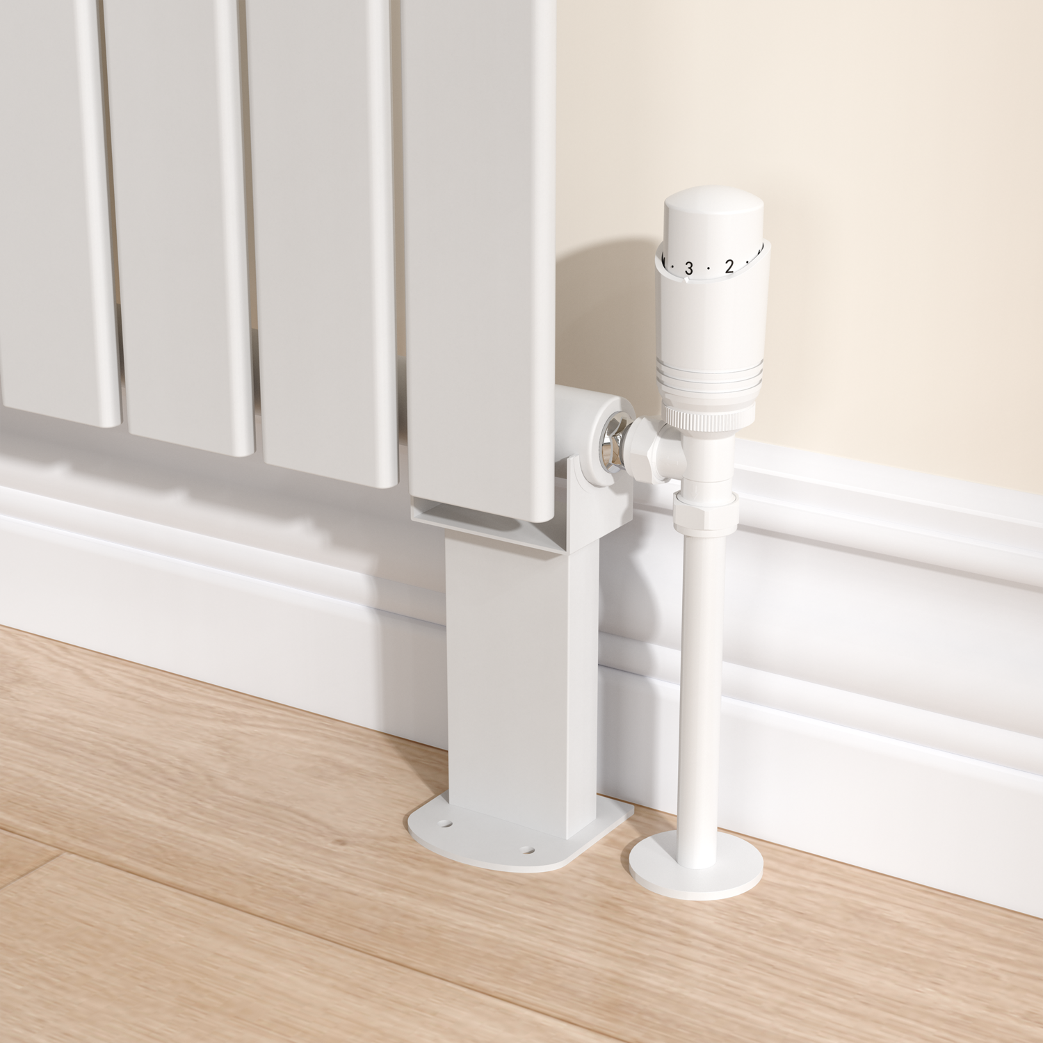 Designer Radiator Feet Suitable Single Double Panel Radiator