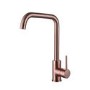 Reginox Brushed Copper Single Lever U-spout Kitchen Mixer Tap - Rion