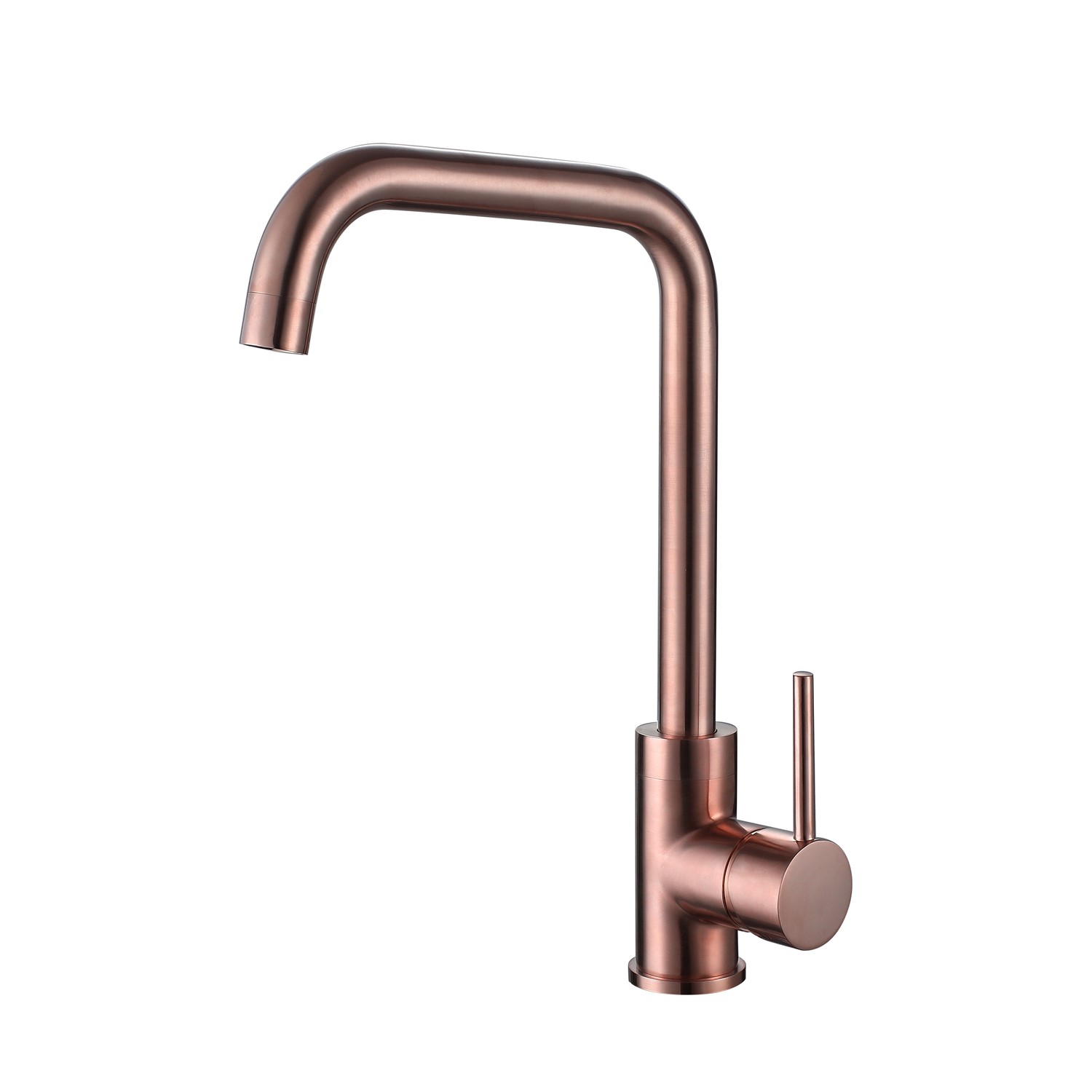 Reginox Brushed Copper Single Lever U-spout Kitchen Mixer Tap - Rion