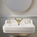 RIPBAS1TH White Wall Hung Basin with 1 Tap Hole 570mm - Ripley