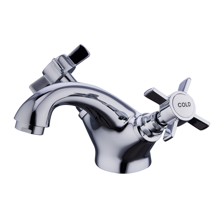 Chrome Crosshead Mono Basin Mixer Tap - Ripley
