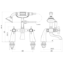 Chrome Traditional Bath Shower Mixer - Ripley
