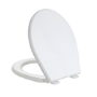White Round Soft Close Toilet Seat with Quick Release - Ripley