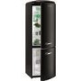 Gorenje RK60359OBK Retro Style Freestanding Fridge Freezer Right Hand Hinge Black
