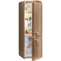 Gorenje RK60359OCO Retro Style Freestanding Fridge Freezer Right Hand Hinge Royal Coffee