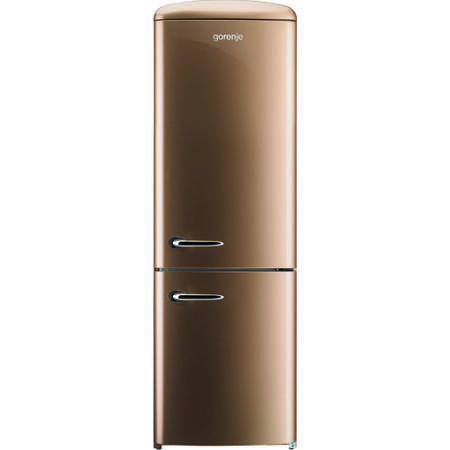 Gorenje RK60359OCO Retro Style Freestanding Fridge Freezer Right Hand Hinge Royal Coffee