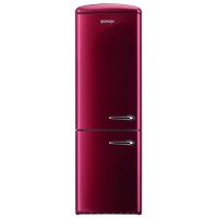 Gorenje RK60359OR-L Retro Style Freestanding Fridge Freezer Left Hand Hinge Burgundy