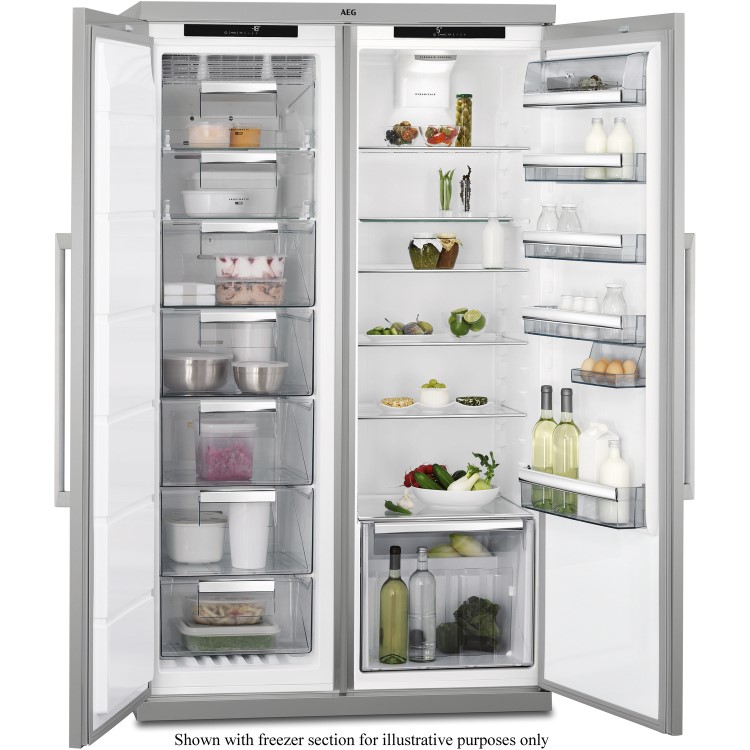AEG RKE73211DM 54cm Wide Freestanding Fridge - Stainless Steel