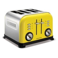 Morphy Richards 44797 4 Slice Yellow Accents Boutique Toaster
