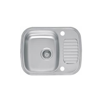 Single Bowl Polished Stainless Steel Kitchen Sink - Reginox Regidrain