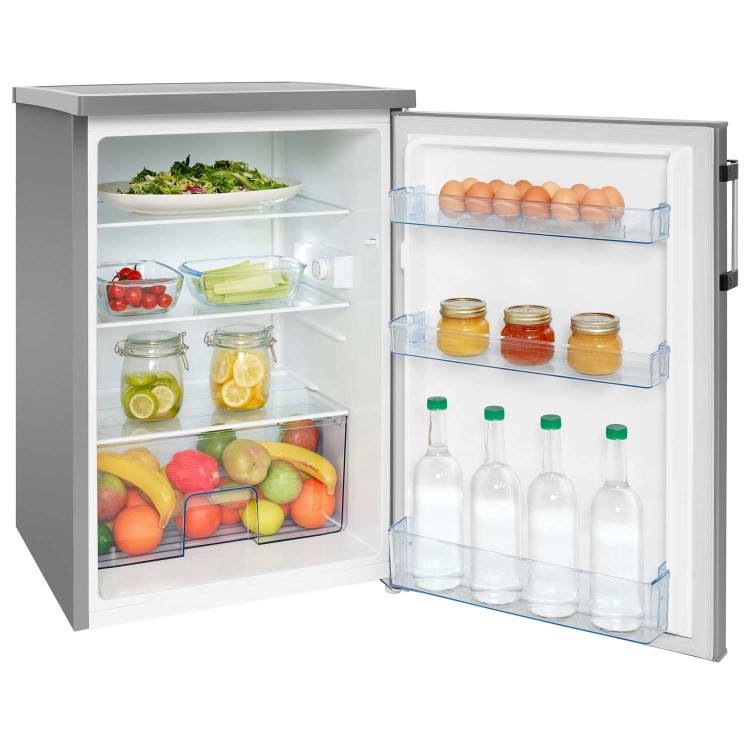 Hisense RL170D4BC21 56cm Wide Freestanding Under Counter Larder Fridge - Stainless Steel