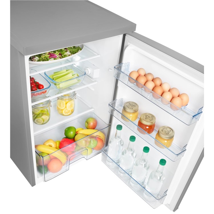 Hisense RL170D4BC21 56cm Wide Freestanding Under Counter Larder Fridge - Stainless Steel