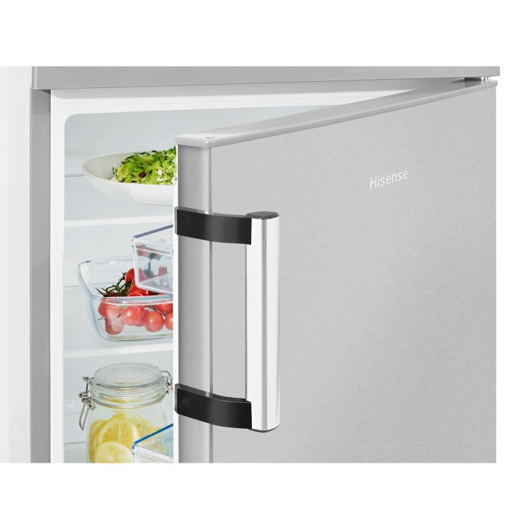Hisense RL170D4BC21 56cm Wide Freestanding Under Counter Larder Fridge - Stainless Steel