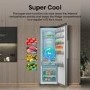 Hotpoint KitchenFit 372 Litre Tall Freestanding Larder Fridge - Silver