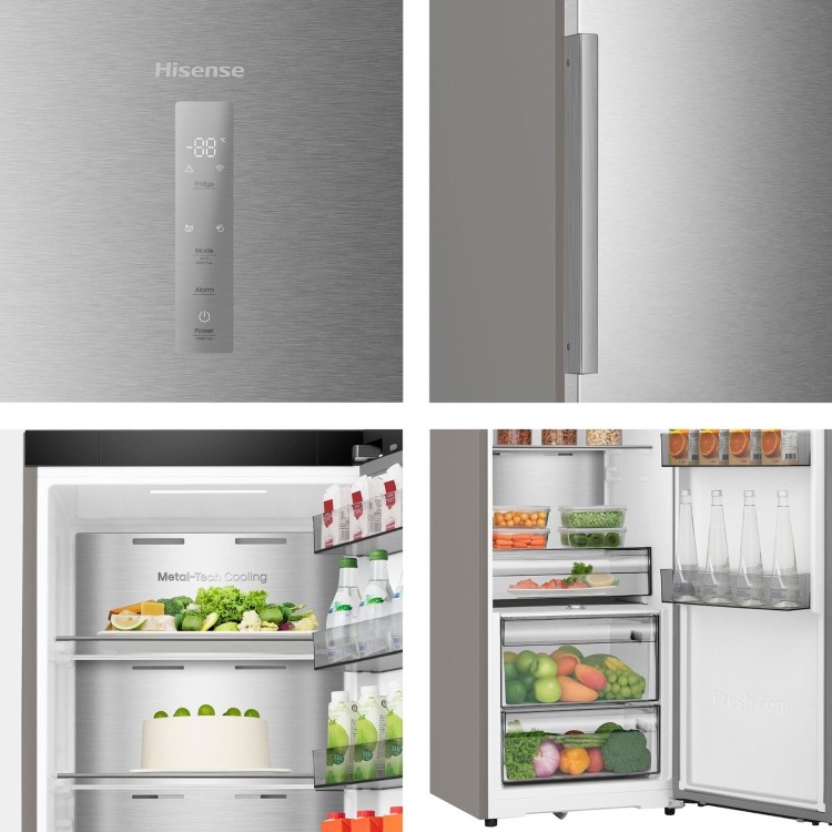 Hotpoint KitchenFit 372 Litre Tall Freestanding Larder Fridge - Silver