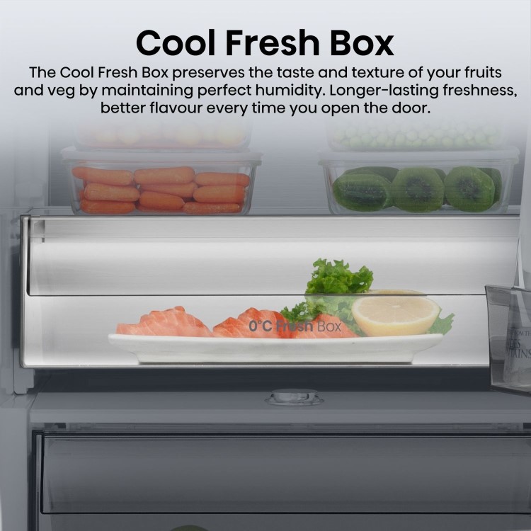 Hotpoint KitchenFit 372 Litre Tall Freestanding Larder Fridge - Silver