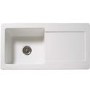 Reginox Single Bowl Reversible Drainer Ceramic White Inset Kitchen Sink