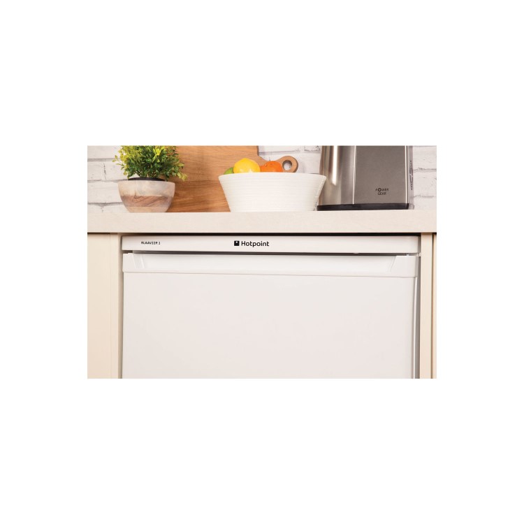 GRADE A2 - Hotpoint RLAAV22P 55cm Wide Under Counter Freestanding Fridge - Polar White