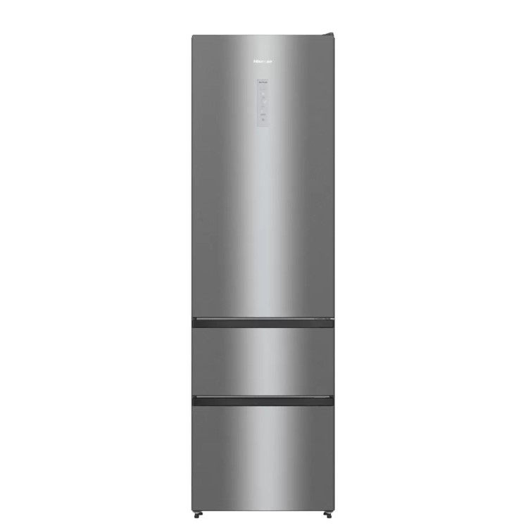 Hisense 368 Litre 60/40 Freestanding Fridge Freezer - Stainless Steel