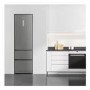 Hisense 368 Litre 60/40 Freestanding Fridge Freezer - Stainless Steel