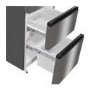 Hisense 368 Litre 60/40 Freestanding Fridge Freezer - Stainless Steel