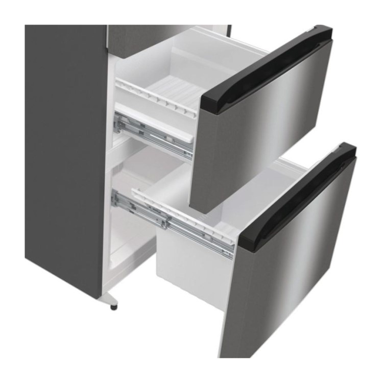 Hisense 368 Litre 60/40 Freestanding Fridge Freezer - Stainless Steel