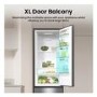 Hisense 368 Litre 60/40 Freestanding Fridge Freezer - Stainless Steel