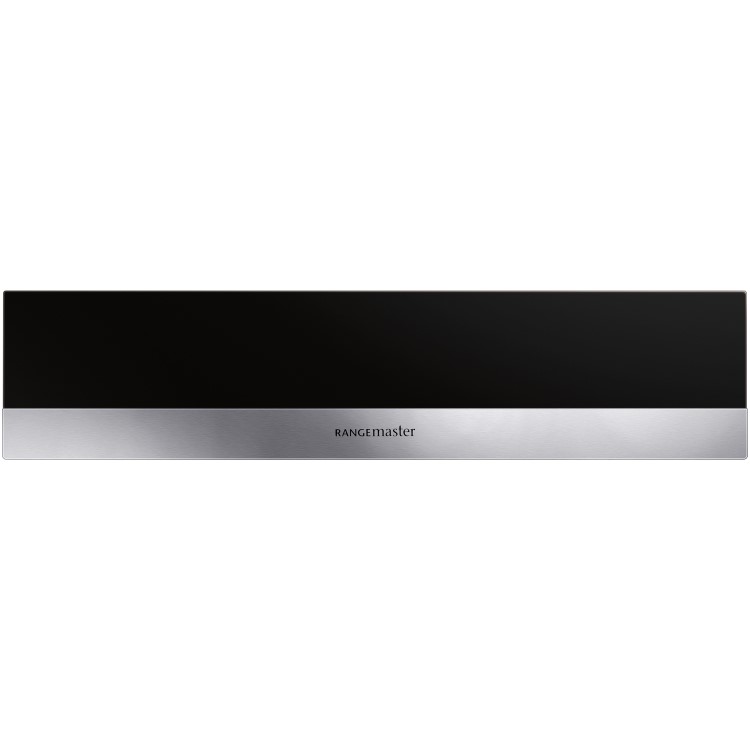Rangemaster 14cm Built-in Storage Drawer Black Stainless