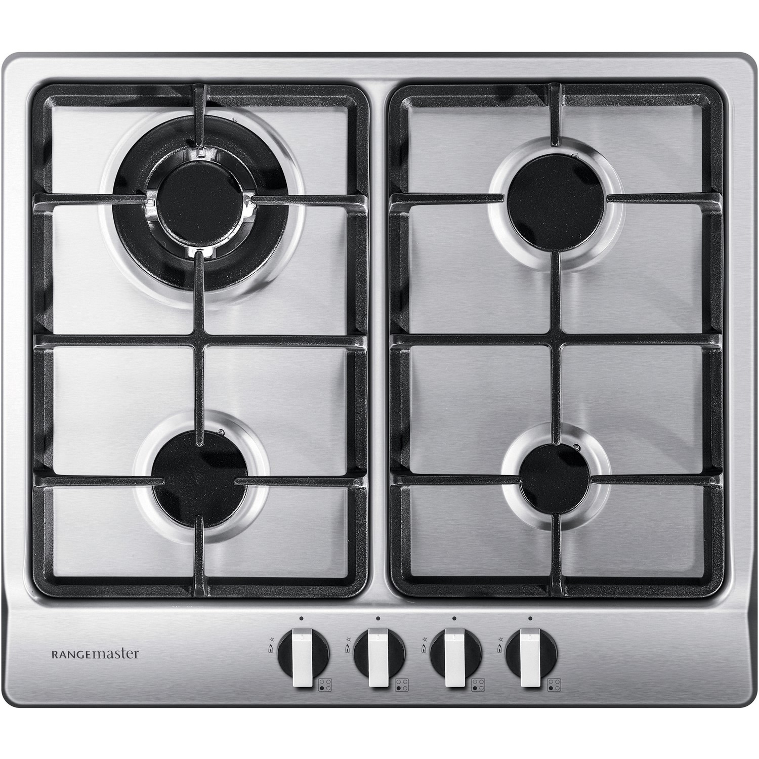 Rangemaster 58cm 4 Burner Gas Hob - Stainless Steel