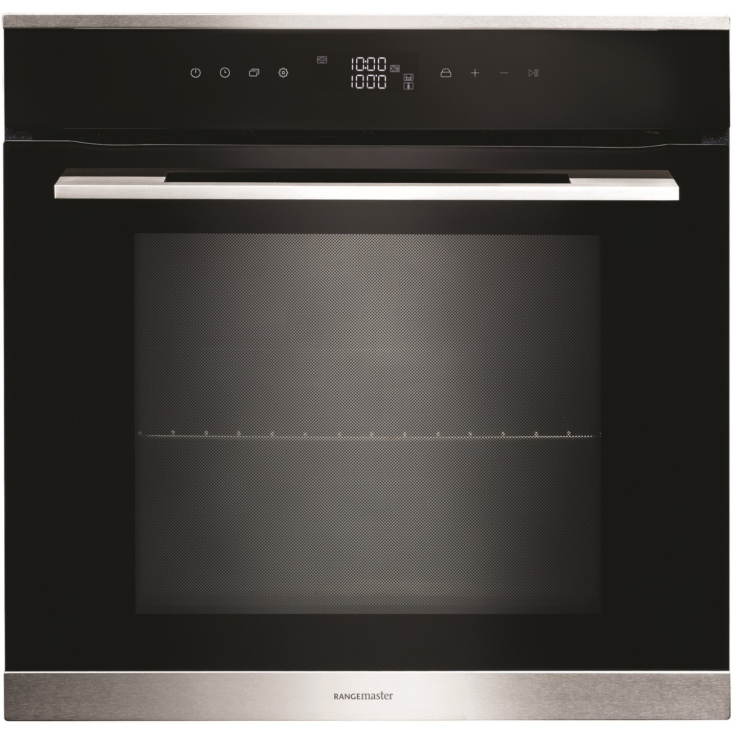 Rangemaster RMB610BLSS 60cm Electric Built-in 10 Function Single Oven - Black And Stainless Steel