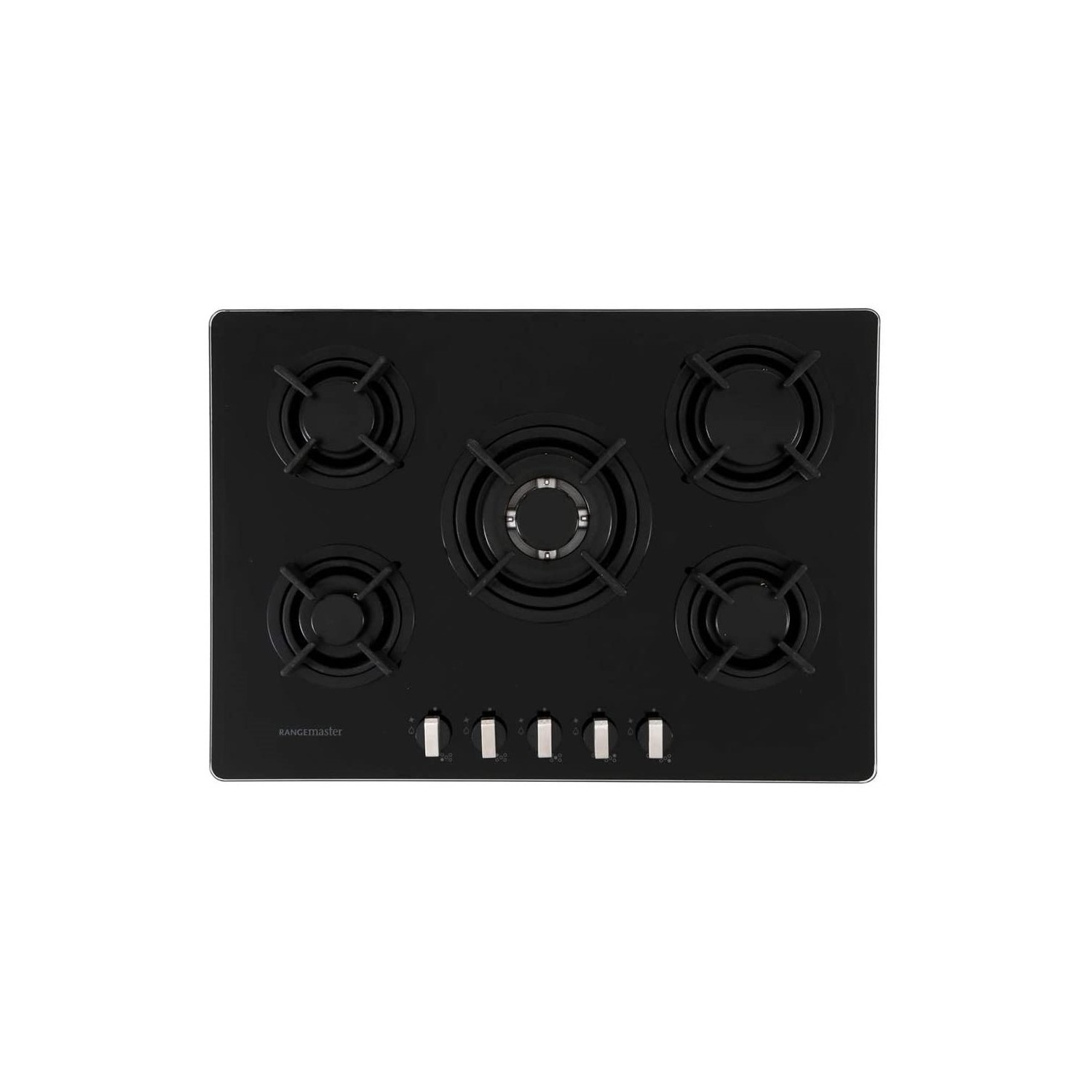 Rangemaster RMB70HPNGF Integrated Gas Hob, 70cm Wide, Black