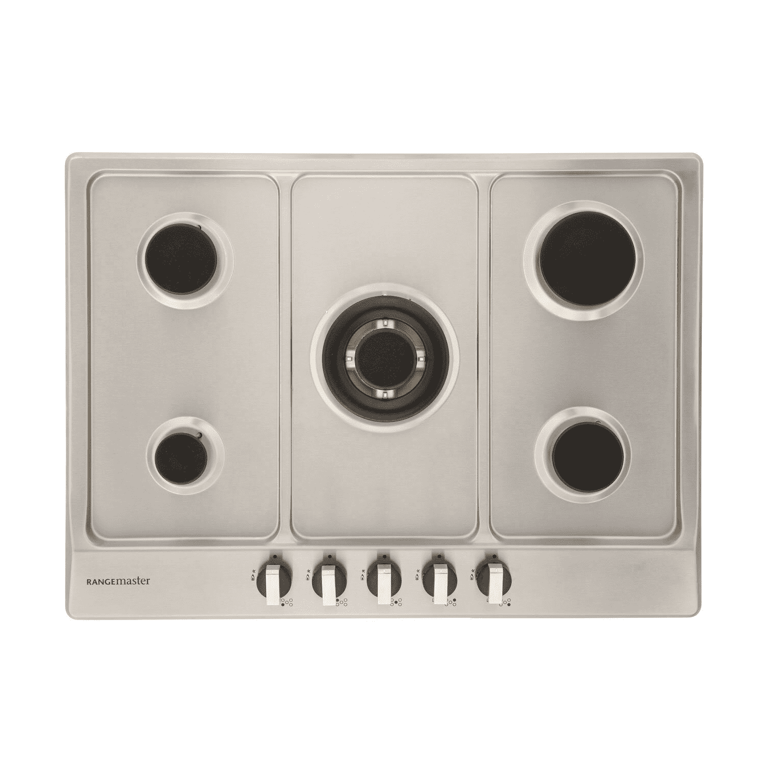 Rangemaster 68cm 5 Burner Gas Hob Stainless Steel RMB70HPNGFSS