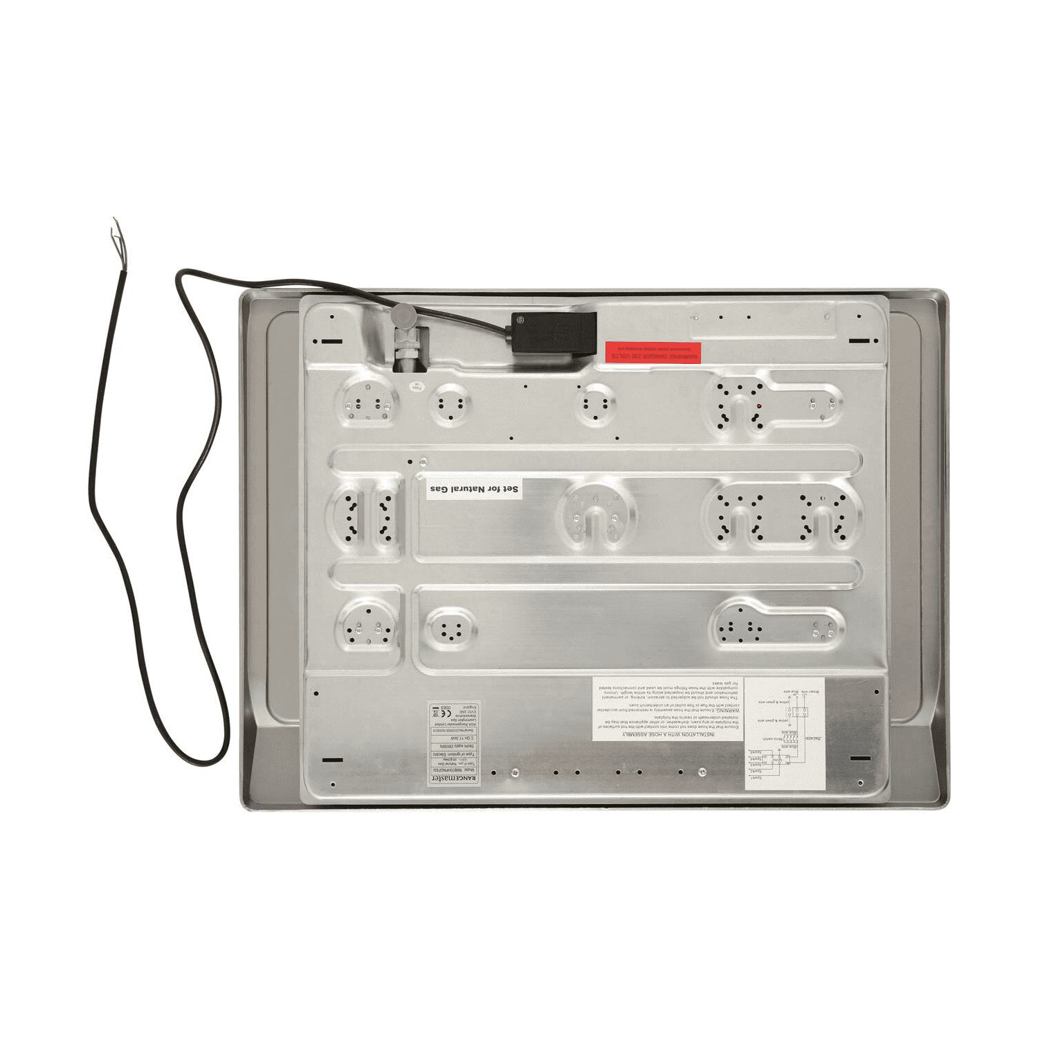 Rangemaster 68cm 5 Burner Gas Hob Stainless Steel RMB70HPNGFSS