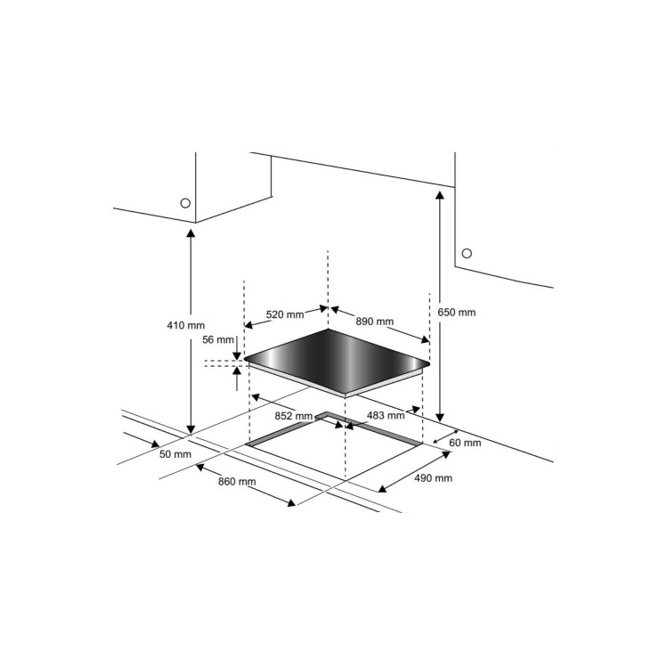 Rangemaster Eclipse 90cm 5 Zone Induction Hob