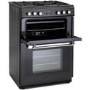 Montpellier RMC61GOK 60cm Mini Range Double Oven Gas Cooker - Black