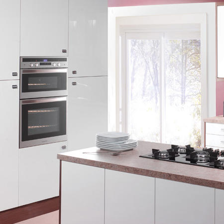 Rangemaster 85660 R9049 Contemporary Multifunction Electric Built-in Double Oven in Stainless Steel