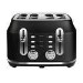 Rangemaster Classic 4 Slice Toaster - Black