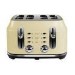 Rangemaster Classic 4 Slice Toaster - Cream