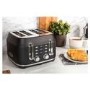 Rangemaster RMCL4S304BK Classic 4-Slice Toaster – Stylish Matt Black Fast Toasting