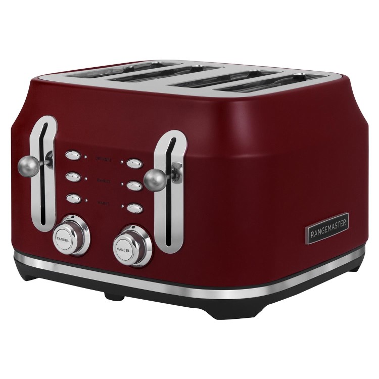 Rangemaster 4 Slice Classic Toaster - Bordeaux