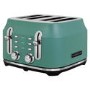 Rangemaster RMCL4S304MG Classic 4-Slice Toaster – Stylish Matt Mineral Green Fast Toasting