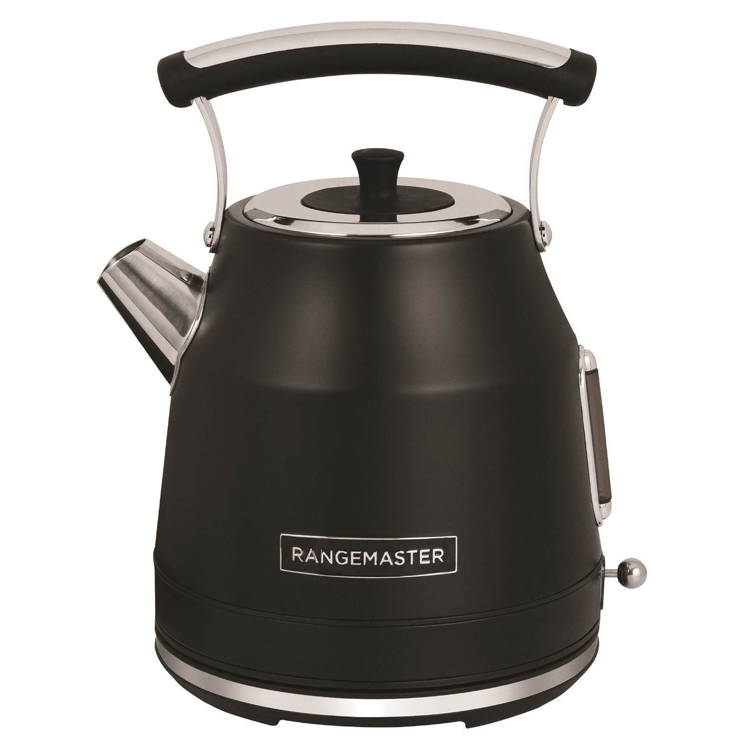 Rangemaster RMCLDK301BK Classic Dome 1.7L Kettle Stylish Matt Black Fast Boil Electric Kettle
