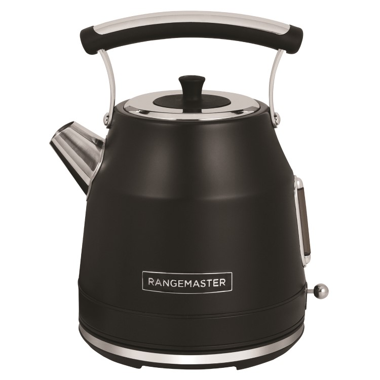 Rangemaster RMCLDK301BK Classic Dome 1.7L Kettle – Stylish Matt Black Fast Boil Electric Kettle