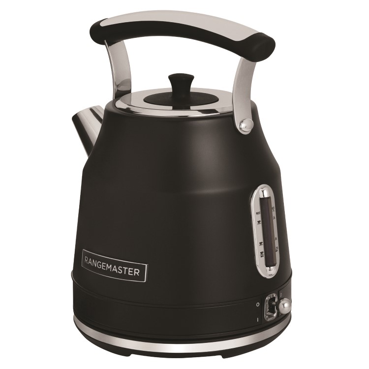 Rangemaster RMCLDK301BK Classic Dome 1.7L Kettle – Stylish Matt Black Fast Boil Electric Kettle